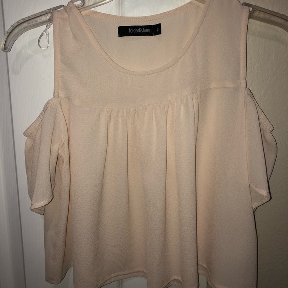 Sheer Cream Crop Top - Picture 1 of 3